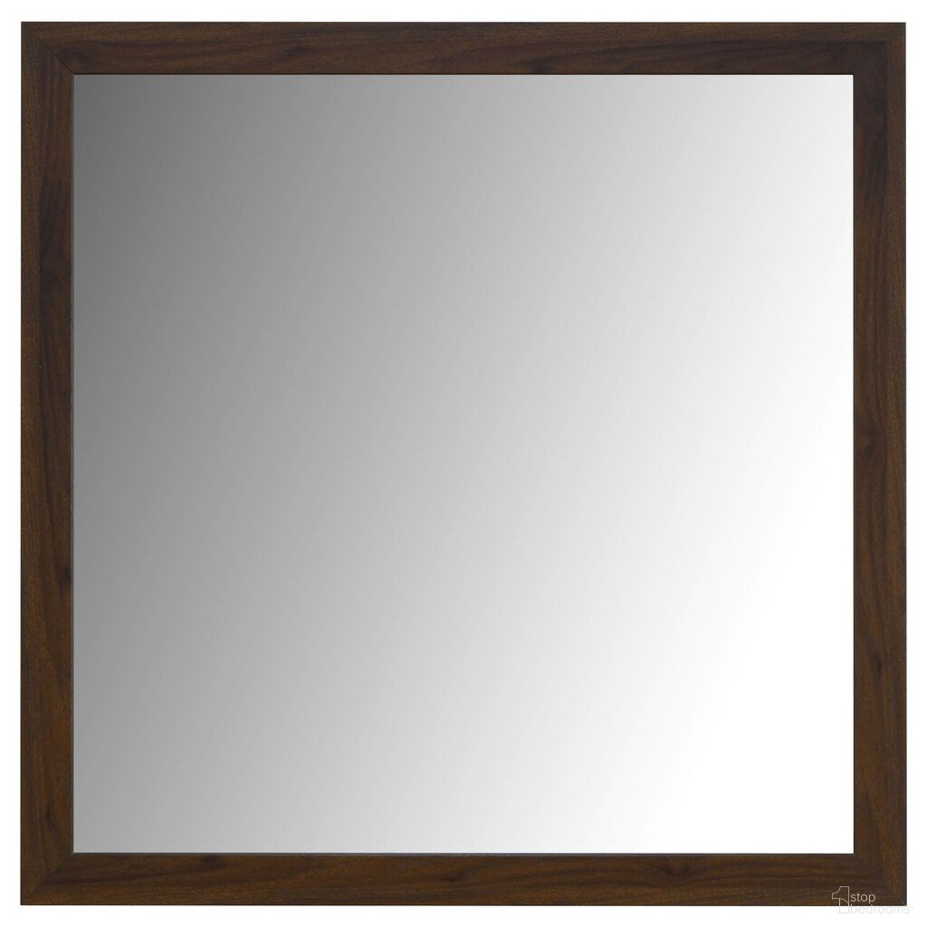 The appearance of Welsley Dresser Mirror In Walnut designed by Coaster in the transitional interior design. This walnut piece of furniture  was selected by 1StopBedrooms from Welsley Collection to add a touch of cosiness and style into your home. Sku: 223444. Material: MDF.