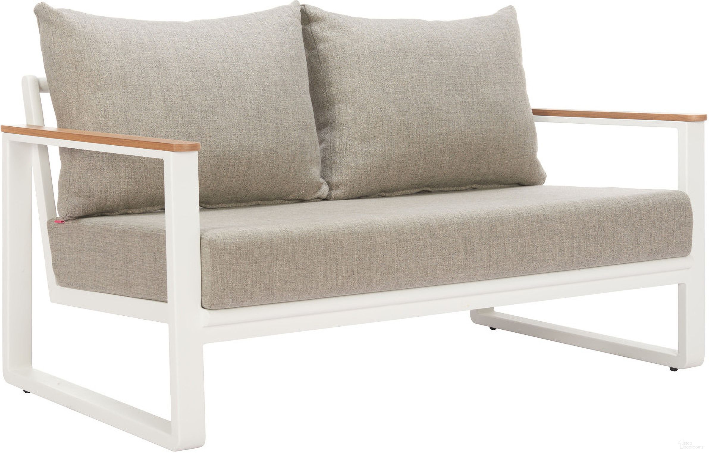 The appearance of Welt Sofa In Taupe and White designed by Zuo Modern in the modern / contemporary interior design. This white and taupe piece of furniture  was selected by 1StopBedrooms from Welt Collection to add a touch of cosiness and style into your home. Sku: 704112. Material: Olefin.