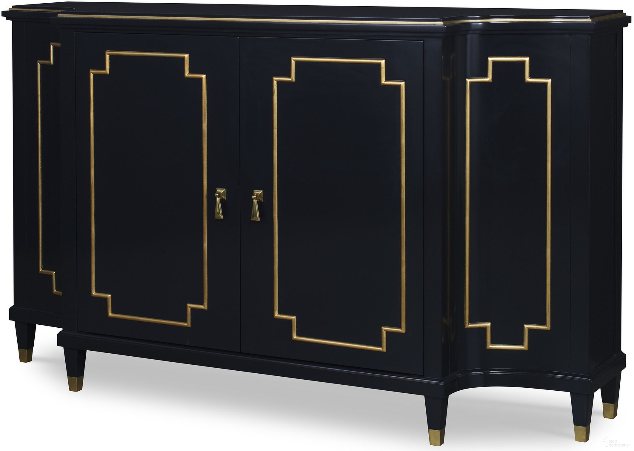The appearance of Wendell Hall Cabinet In Black and Gold designed by Century Furniture in the modern / contemporary interior design. This black and gold piece of furniture was selected by 1StopBedrooms from Monarch Collection to add a touch of cosiness and style into your home. Sku: MN5876. Material: Metal.