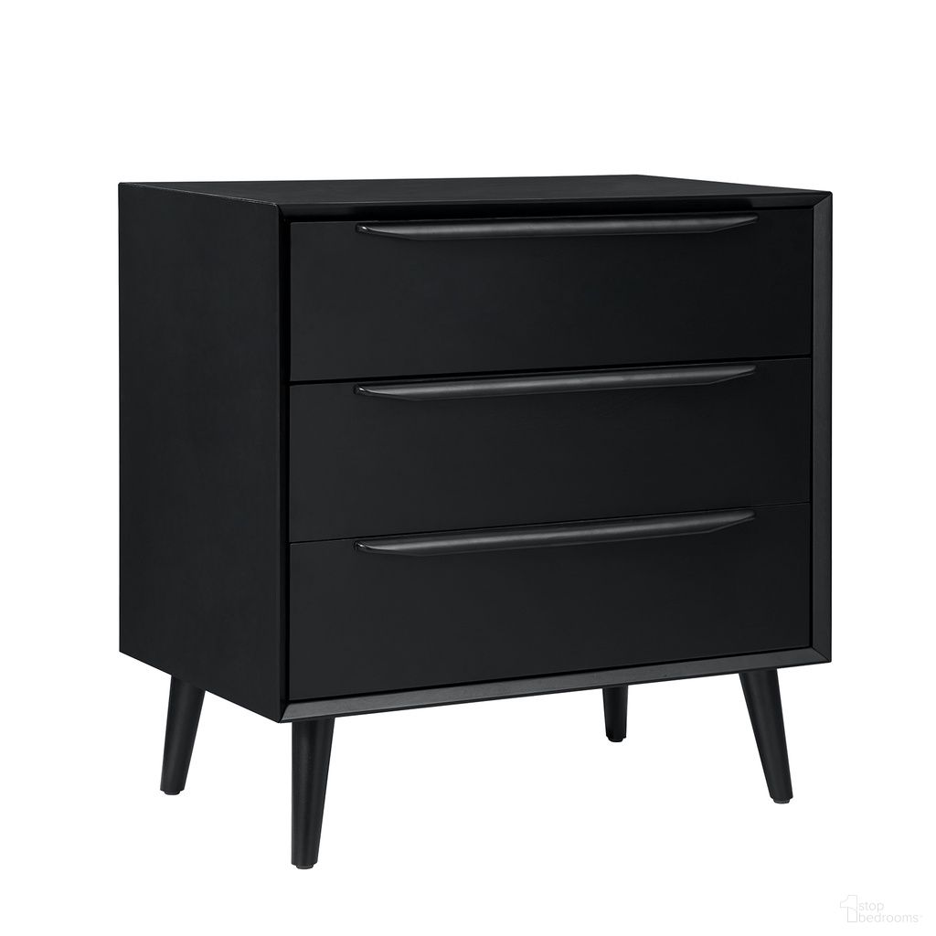 Werner 3 Drawer Accent Chest In Black