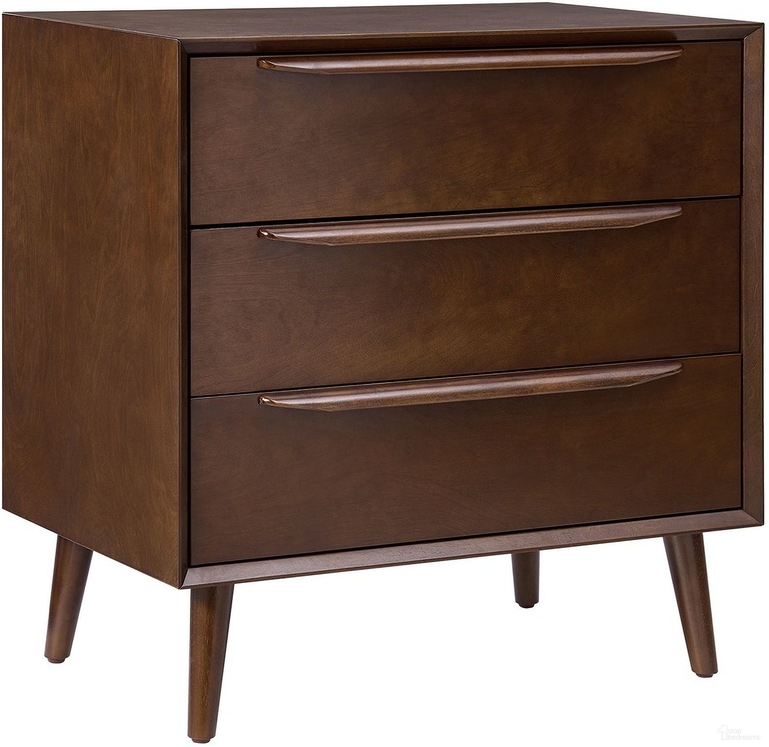 Werner 3 Drawer Accent Chest In Walnut