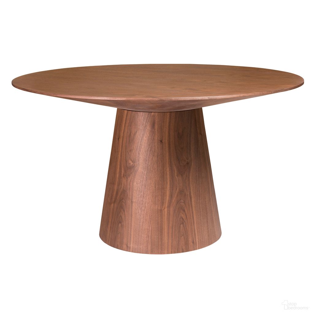 The appearance of Wesley 53 Inch Round Table In Walnut designed by Euro Style in the modern / contemporary interior design. This walnut piece of furniture  was selected by 1StopBedrooms from Wesley Collection to add a touch of cosiness and style into your home. Sku: 38656WAL-A;38656WAL-B. Table Base Style: Pedestal. Table Top Shape: Round. Material: MDF. Size: 53".