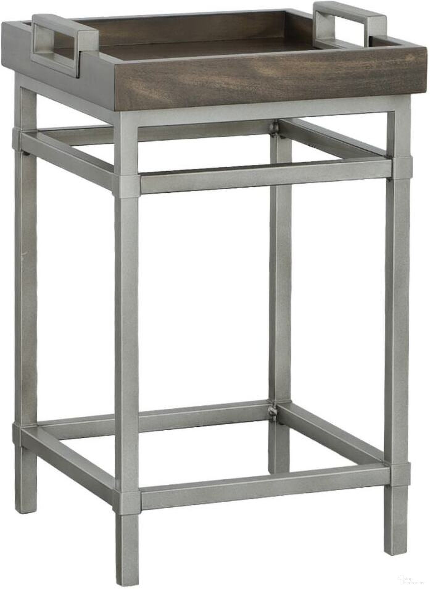 The appearance of West Camden Drink Table In Tahitian Pearl designed by Fairfield Chair in the modern / contemporary interior design. This tahitian pearl piece of furniture  was selected by 1StopBedrooms from West Camden Collection to add a touch of cosiness and style into your home. Sku: 8096-94. Material: Metal.