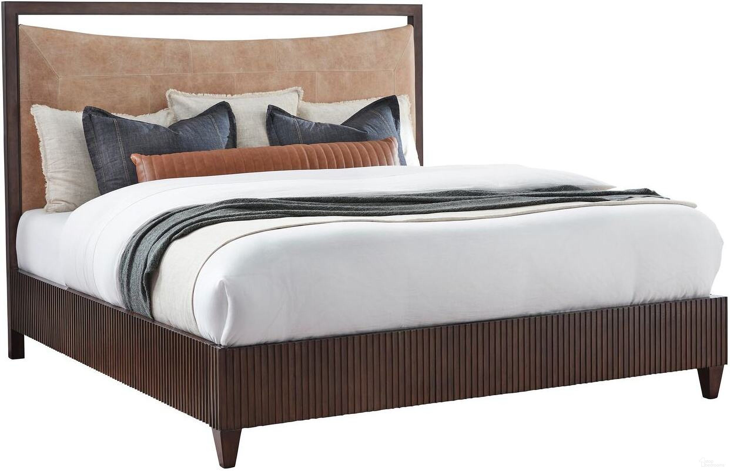The appearance of West Camden King Bed In Tahitian Pearl designed by Fairfield Chair in the modern / contemporary interior design. This tahitian pearl piece of furniture was selected by 1StopBedrooms from West Camden Collection to add a touch of cosiness and style into your home. Sku: 8096-KH-B. Bed Type: Panel Bed. Bed Size: King. Material: Walnut.