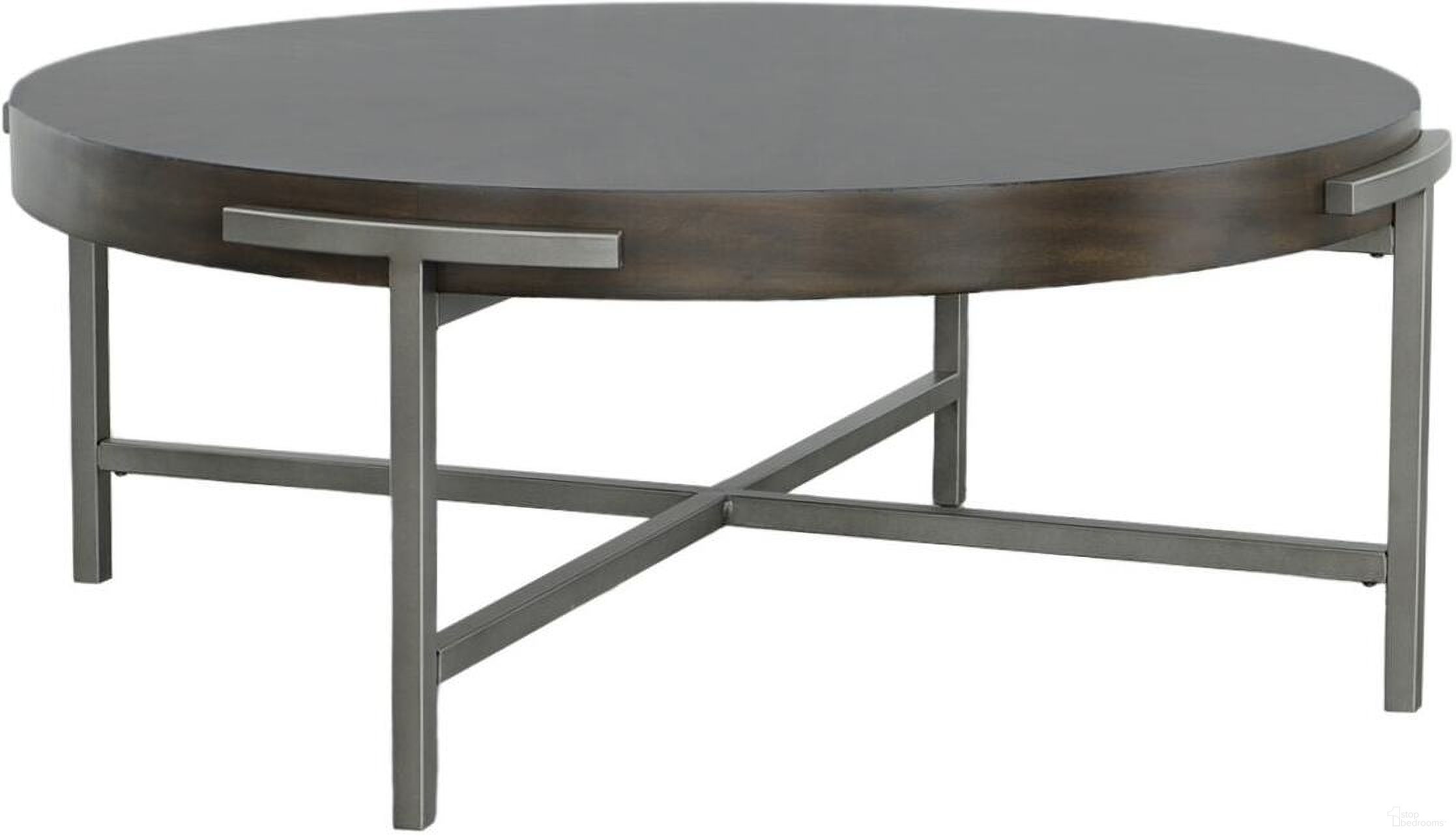 The appearance of West Camden Round Cocktail Table In Tahitian Pearl designed by Fairfield Chair in the modern / contemporary interior design. This tahitian pearl piece of furniture was selected by 1StopBedrooms from West Camden Collection to add a touch of cosiness and style into your home. Sku: 8096-CT. Material: Metal.