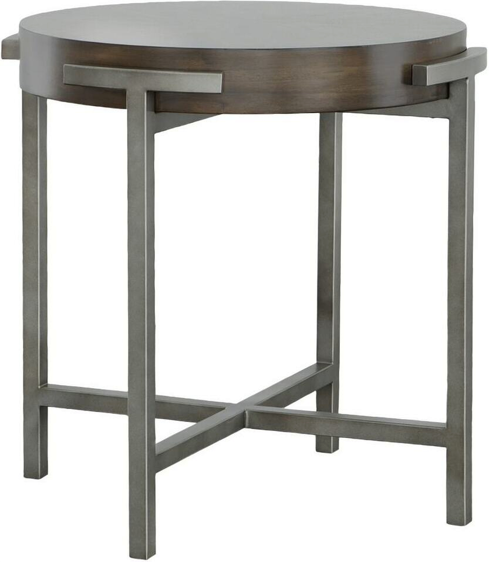 West Camden Round End Table In Tahitian Pearl by Fairfield Chair
