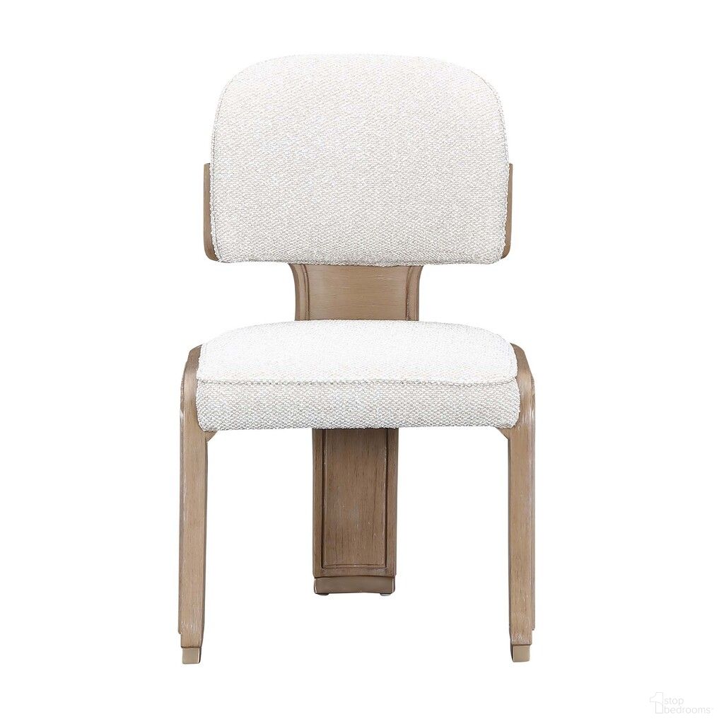 The appearance of West Kensington Dining Side Chair Set of 2 In Sea Salt Caramel designed by Michael Amini in the transitional interior design. This sea salt caramel piece of furniture  was selected by 1StopBedrooms from West Kensington Collection to add a touch of cosiness and style into your home. Sku: 9096003A-147. Material: Solid Wood. Chair Type: Side Chair.
