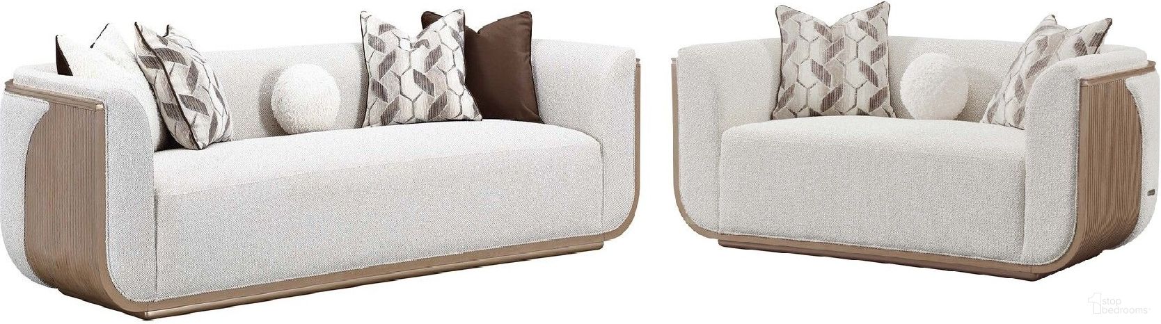The appearance of West Kensington Living Room Set In Sea Salt Caramel designed by Michael Amini in the modern / contemporary interior design. This sea salt caramel piece of furniture was selected by 1StopBedrooms from West Kensington Collection to add a touch of cosiness and style into your home. Sku: 9096815-BUFF-147;9096825-BUFF-147. Material: Chenille.