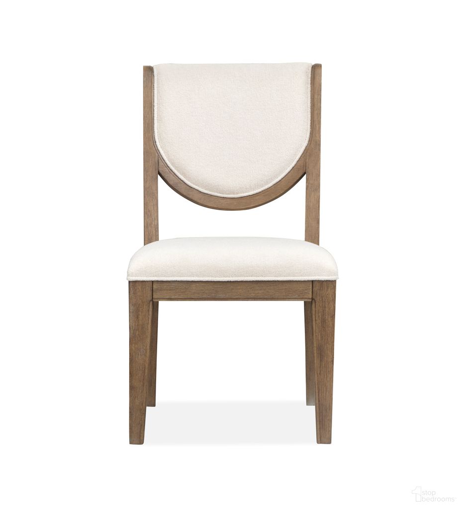 The appearance of Westbourne Upholstered Side Chair Set of 2 In Dark Umber designed by Magnussen in the transitional interior design. This dark umber piece of furniture was selected by 1StopBedrooms from Westbourne Collection to add a touch of cosiness and style into your home. Sku: D5888-63. Material: Pine Veneer. Chair Type: Side Chair.