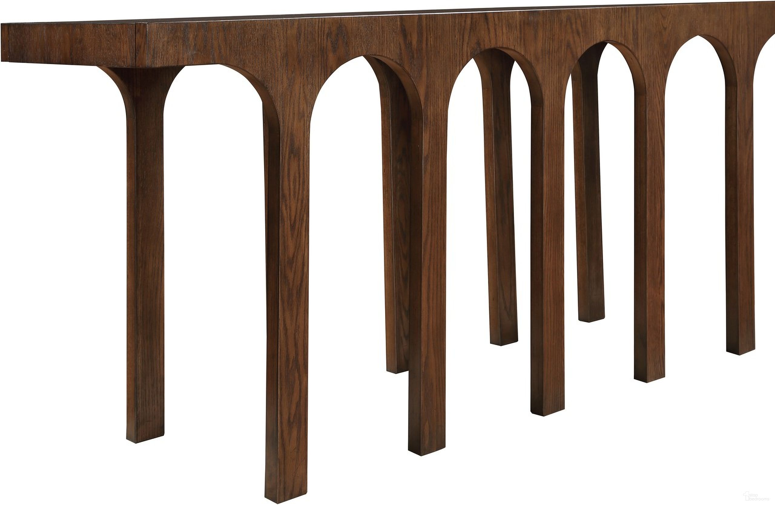 The appearance of Westfield Console Table In Brown designed by Meridian in the modern / contemporary interior design. This brown piece of furniture  was selected by 1StopBedrooms from Westfield Collection to add a touch of cosiness and style into your home. Sku: 99076Brown-T. Material: Rubberwood.