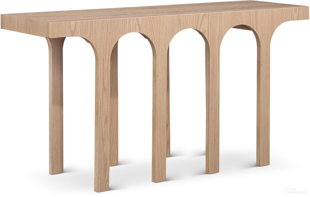 The appearance of Westfield Console Table In Natural designed by Meridian in the modern / contemporary interior design. This natural piece of furniture was selected by 1StopBedrooms from Westfield Collection to add a touch of cosiness and style into your home. Sku: 99075Oak-T. Material: Rubberwood.