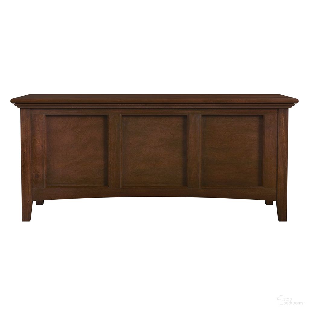 The appearance of Westlake Cherry Brown Blanket Trunk designed by A-America in the transitional interior design. This brown piece of furniture was selected by 1StopBedrooms from Westlake Collection to add a touch of cosiness and style into your home. Sku: WSLCB5800. Material: Wood.