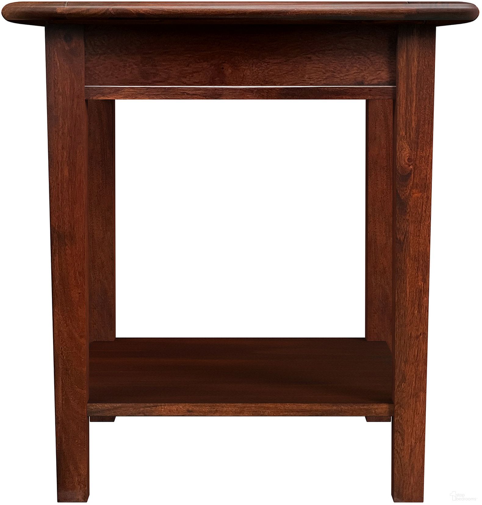 The appearance of Westlake Cherry Brown End Table designed by A-America in the transitional interior design. This brown piece of furniture was selected by 1StopBedrooms from Westlake Collection to add a touch of cosiness and style into your home. Sku: WSLCB7010. Material: Wood.