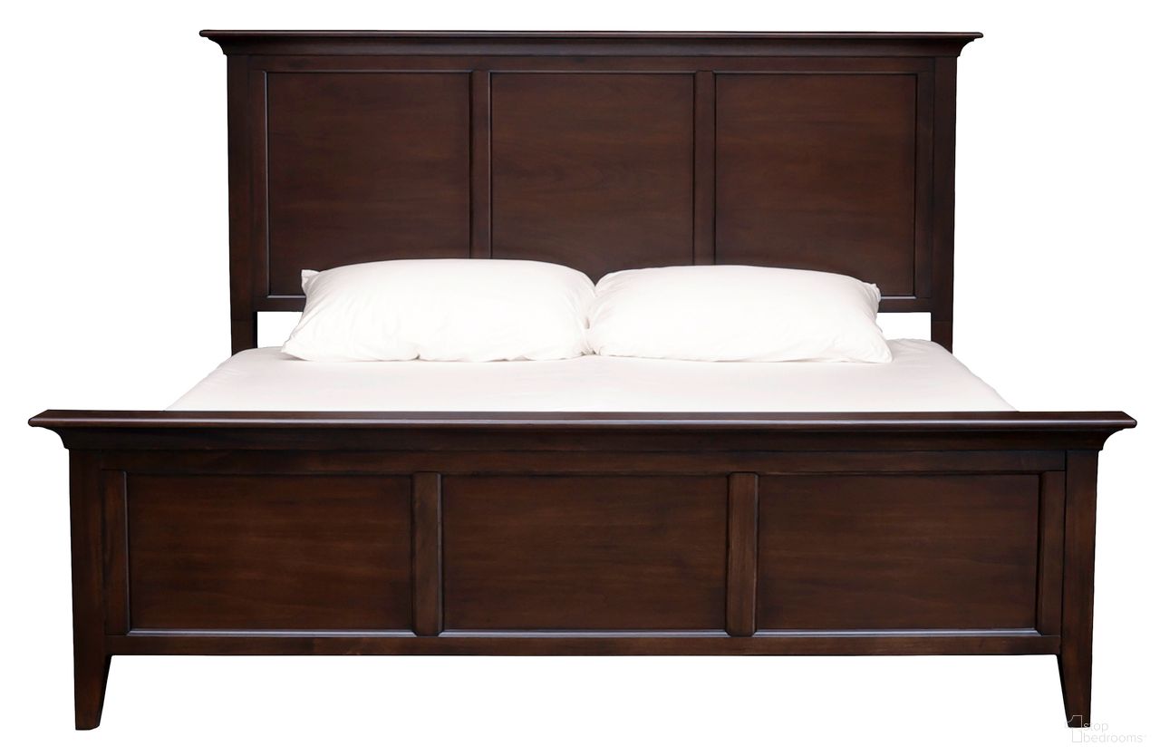 Westlake Cherry Brown King Mansion Bed