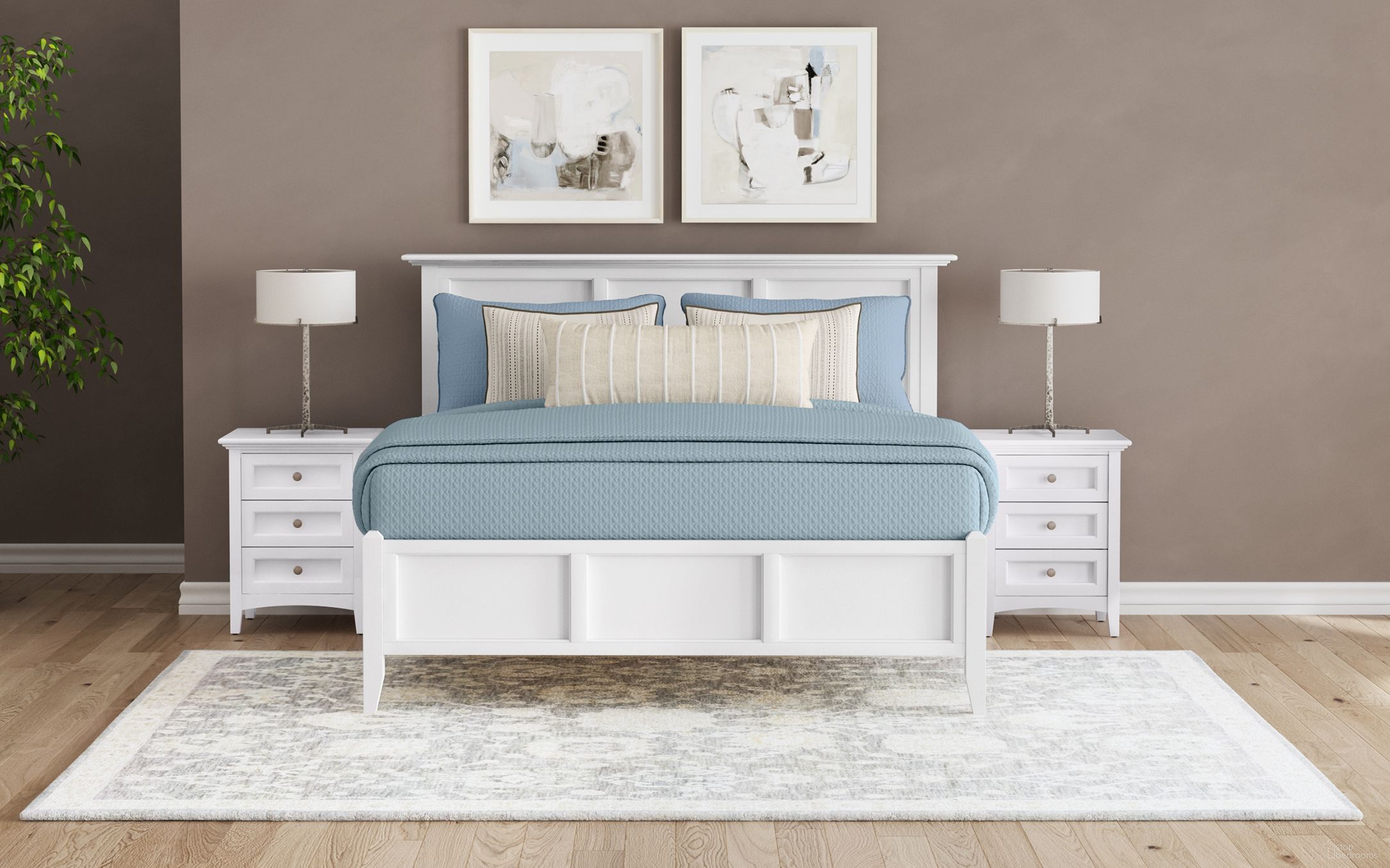 Westlake Storage Bedroom Set In White