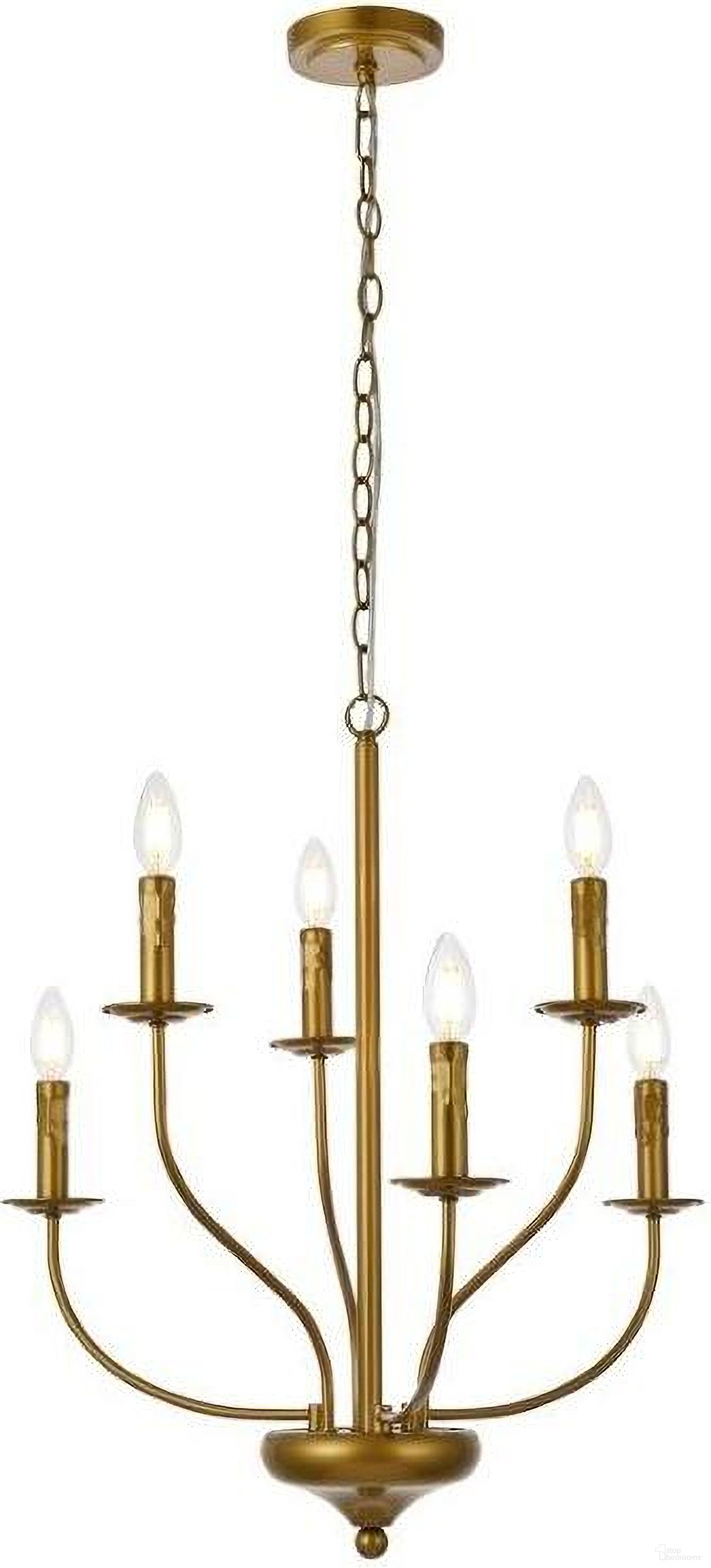 Westley 6 Lights Pendant In Brass LD7046D24BR