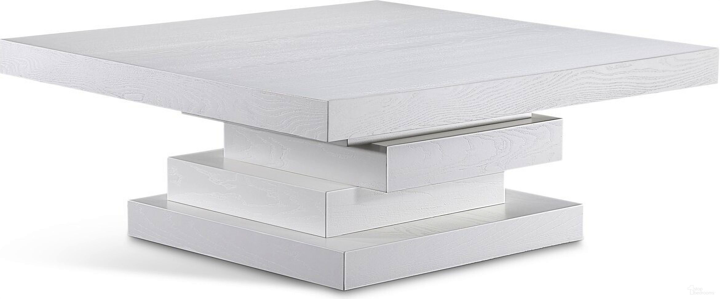 The appearance of Westmount Off-White Coffee Table In Off White designed by Meridian in the modern / contemporary interior design. This off white piece of furniture was selected by 1StopBedrooms from Westmount Collection to add a touch of cosiness and style into your home. Sku: 499White-CT Box 1/2 (Top);499White-CT Box 2/2 (Base). Material: MDF.