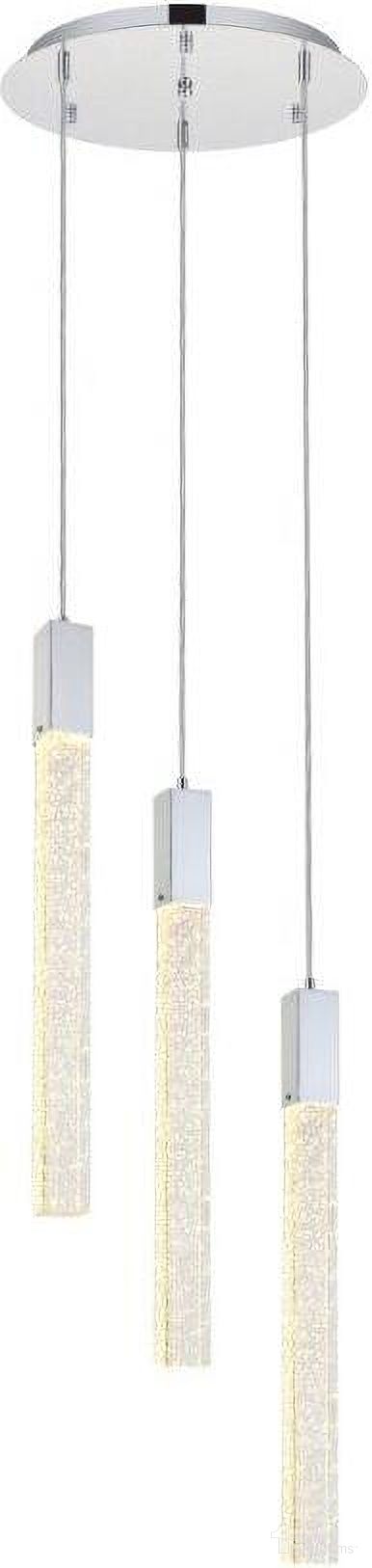 Weston 3 Lights Pendant In Chrome 2067D16C