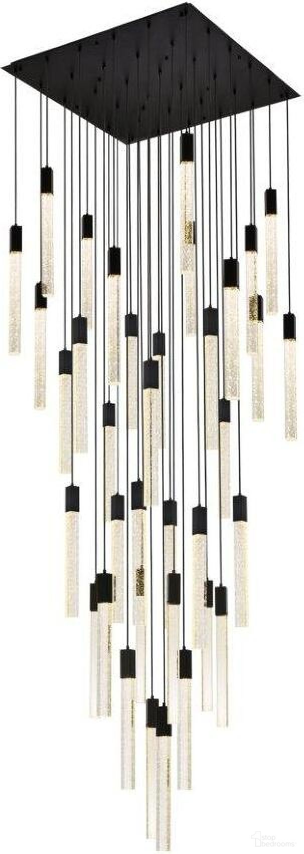 Weston 36 Lights Pendant In Black