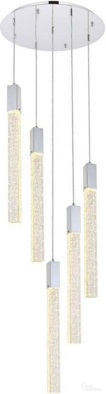 Weston 5 Lights Pendant In Chrome 2067D20C