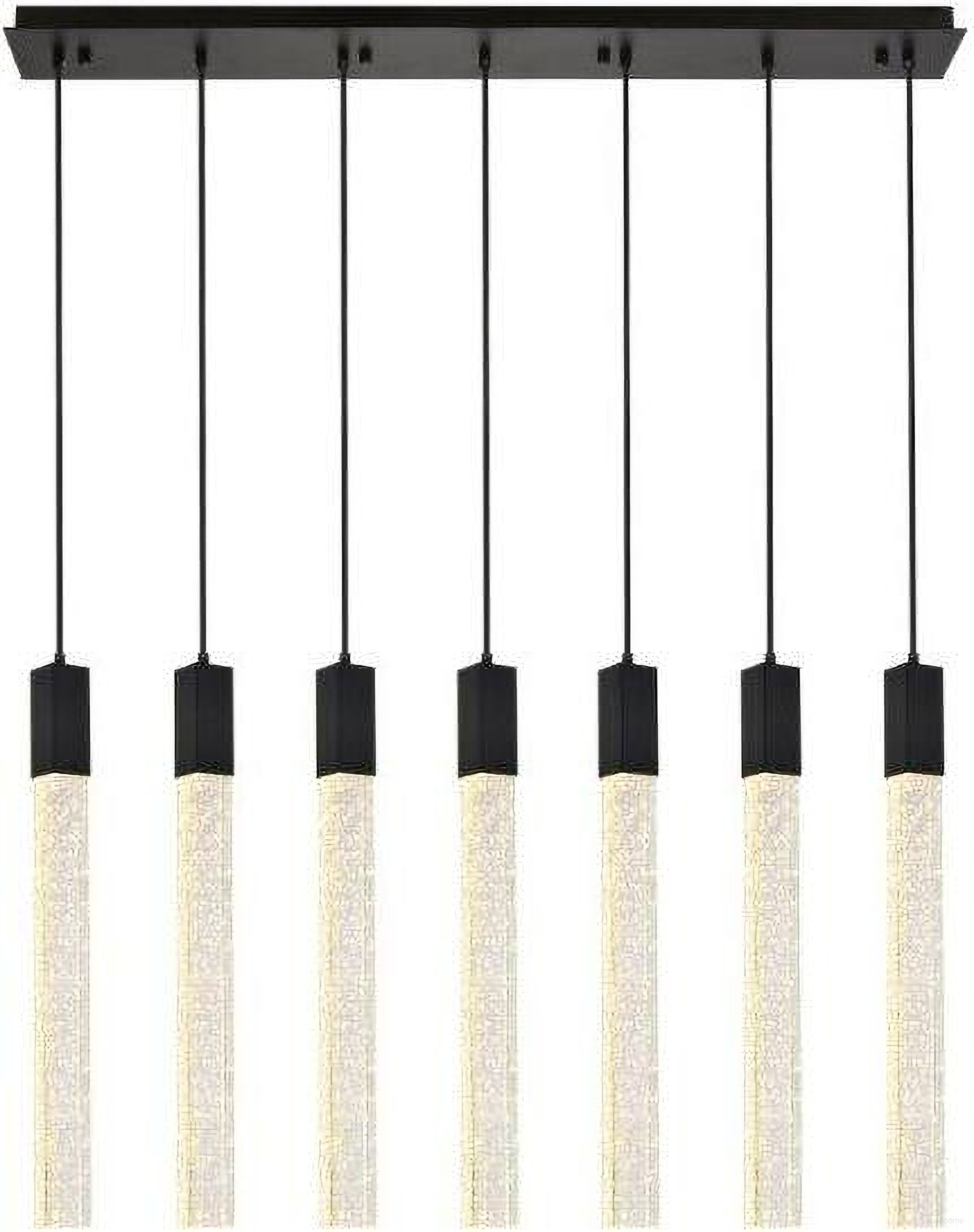 Weston 7 Lights Pendant In Black