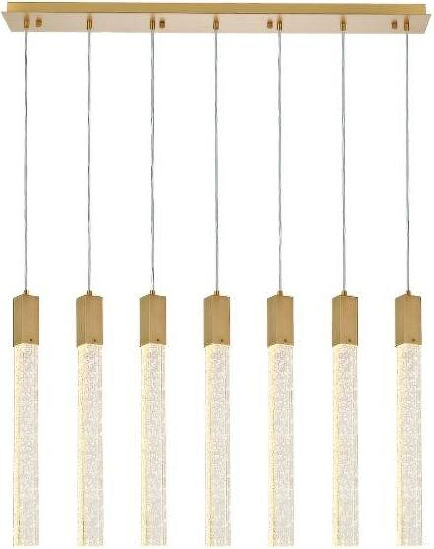 Weston 7 Lights Pendant In Satin Gold