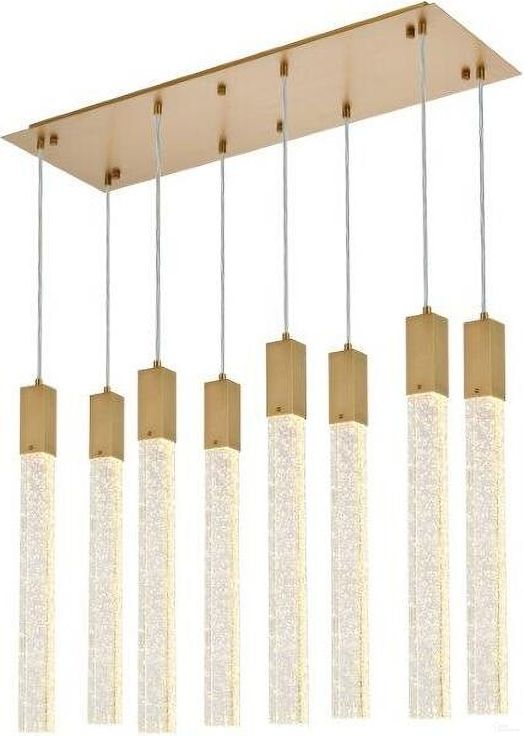 Weston 8 Lights Pendant In Satin Gold