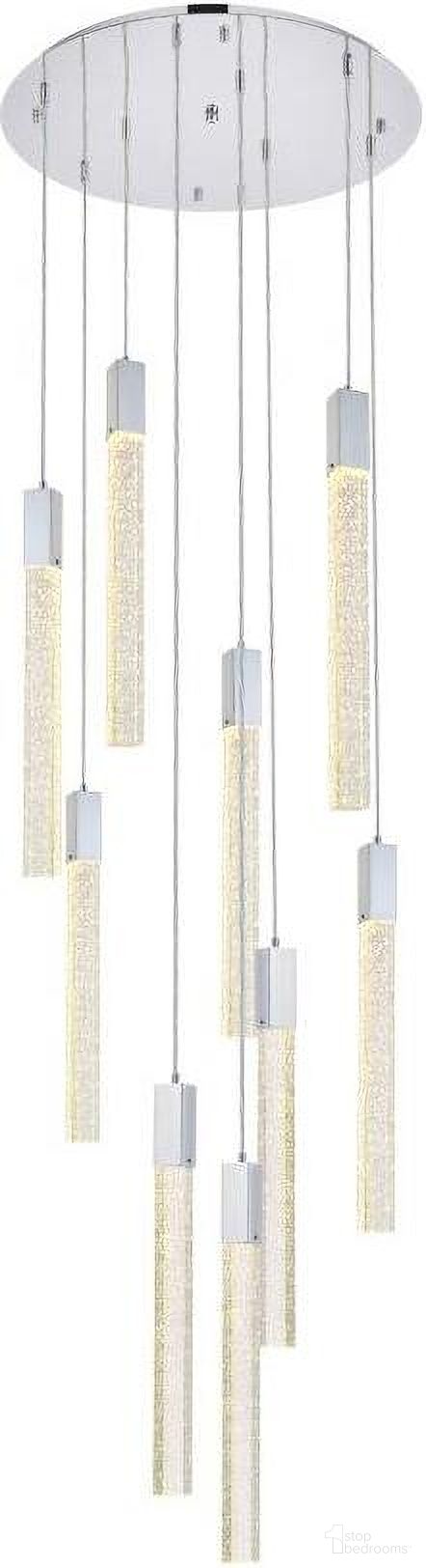 Weston 9 Lights Pendant In Chrome 2067D24C