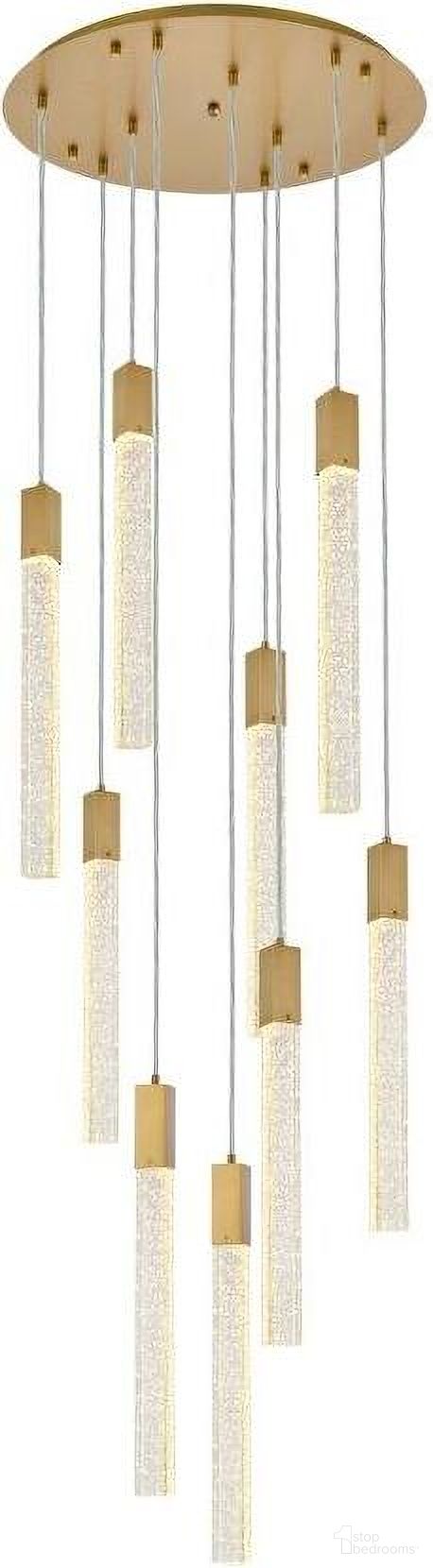 Weston 9 Lights Pendant In Satin Gold 2067D24SG