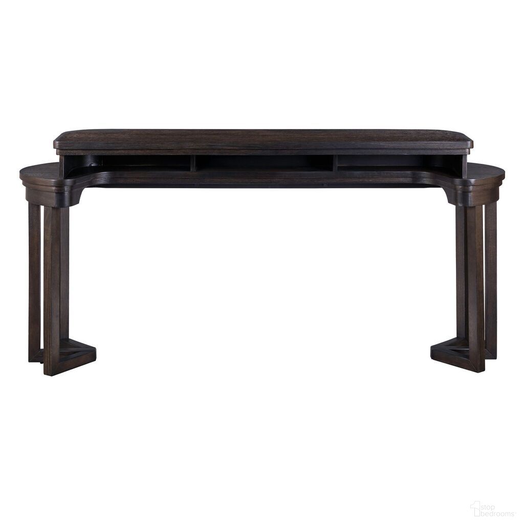 The appearance of Weston Console Bar Table In Peppercorn designed by Liberty in the transitional interior design. This peppercorn piece of furniture was selected by 1StopBedrooms from Weston Collection to add a touch of cosiness and style into your home. Sku: 811-OT7837. Table Base Style: Double Pedestal. Table Top Shape: Rectangular. Material: Solid Rubberwood.