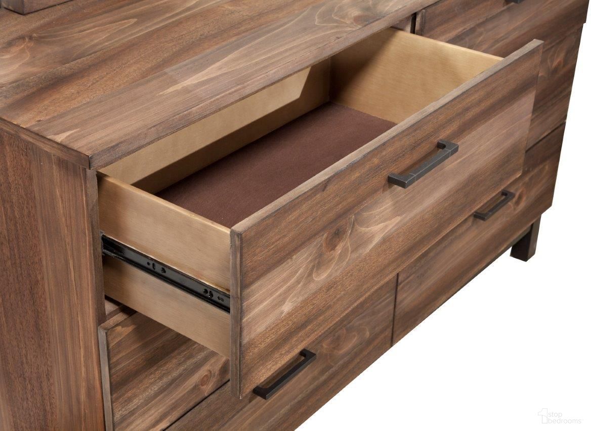 The appearance of Weston Dresser Pine designed by Alpine in the rustic / southwestern interior design. This pine piece of furniture was selected by 1StopBedrooms from Weston Collection to add a touch of cosiness and style into your home. Sku: 3500-03. Material: Wood Veneer.