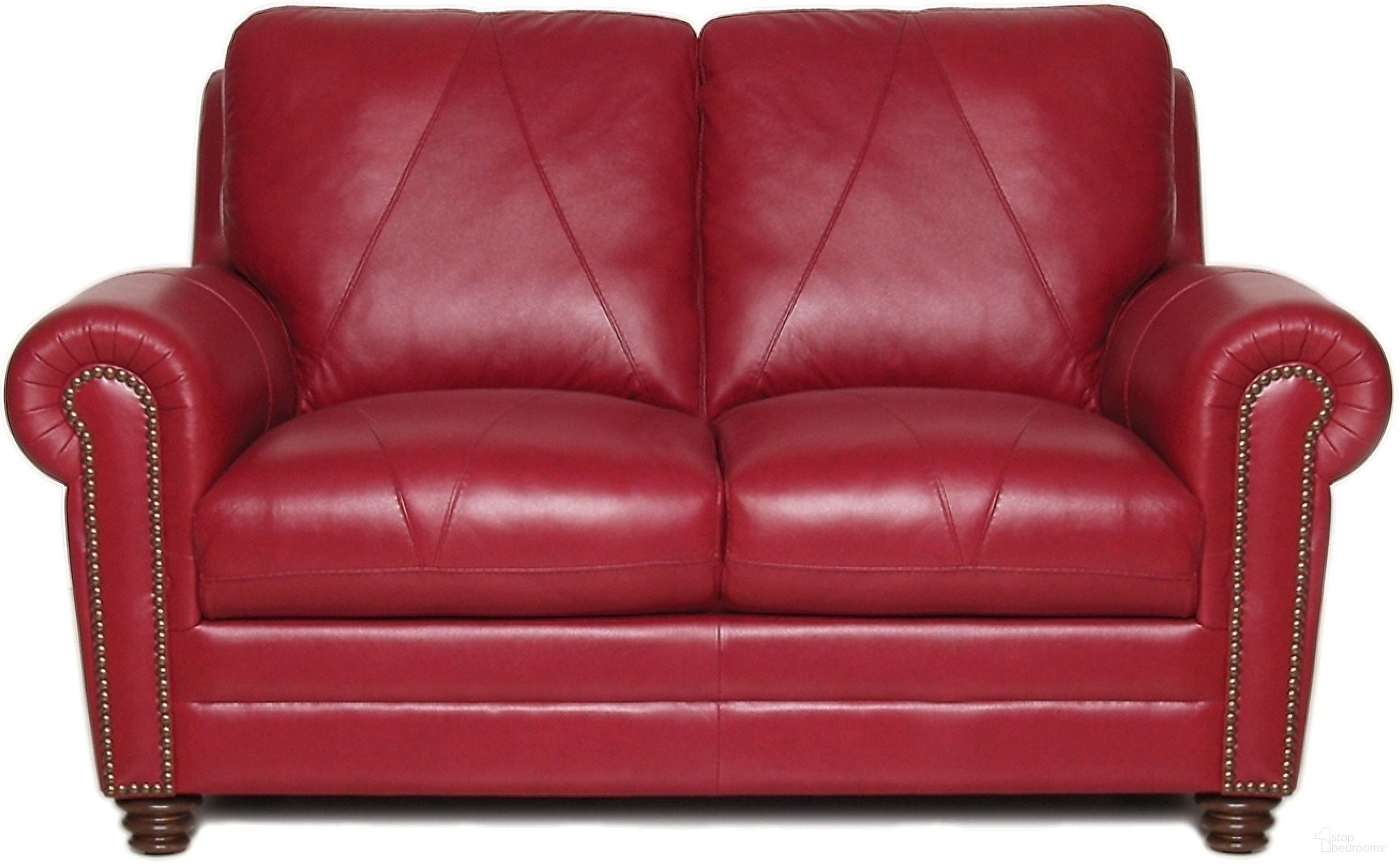 The appearance of Weston Italian Leather Loveseat (Cherry) designed by Luke Leather in the modern / contemporary interior design. This cherry piece of furniture was selected by 1StopBedrooms from Weston Collection to add a touch of cosiness and style into your home. Sku: Weston-L-Cherry. Material: Leather.
