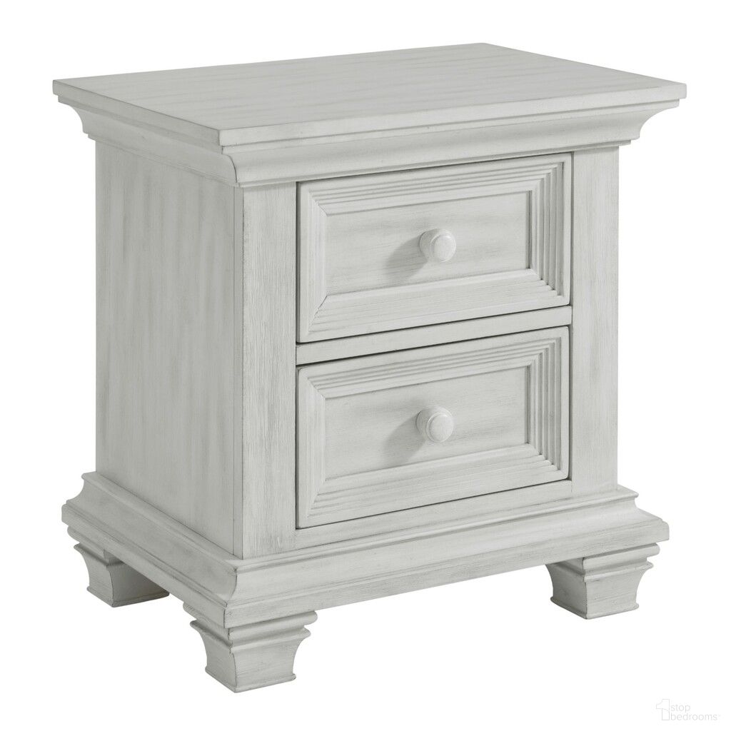 The appearance of Weston Nightstand In Vintage White designed by Oxford Baby in the transitional interior design. This vintage white piece of furniture was selected by 1StopBedrooms from Weston Collection to add a touch of cosiness and style into your home. Sku: 12122411. Material: Wood.