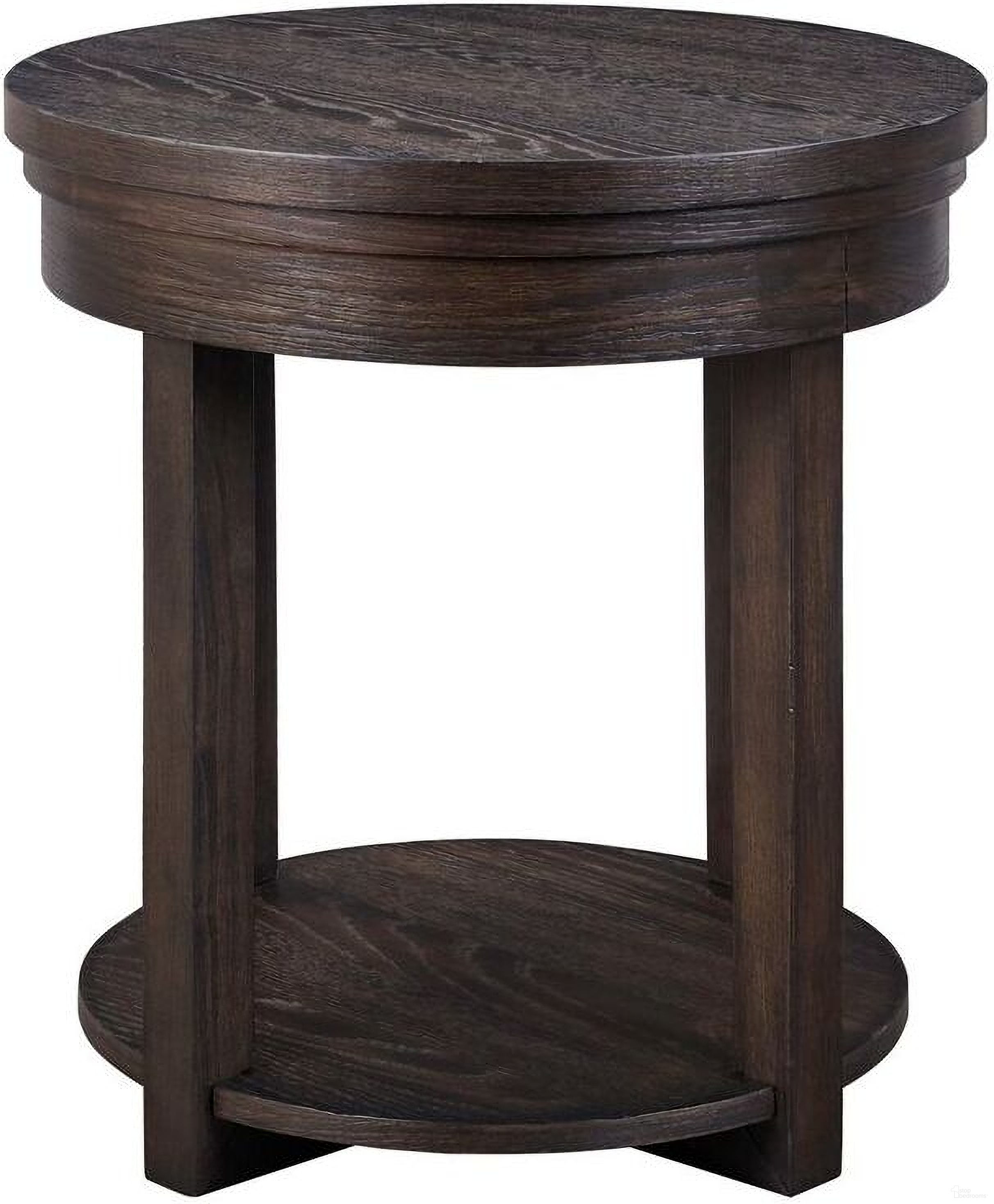 The appearance of Weston Round End Table In Peppercorn designed by Liberty in the transitional interior design. This peppercorn piece of furniture was selected by 1StopBedrooms from Weston Collection to add a touch of cosiness and style into your home. Sku: 811-OT1020. Material: Solid Rubberwood.
