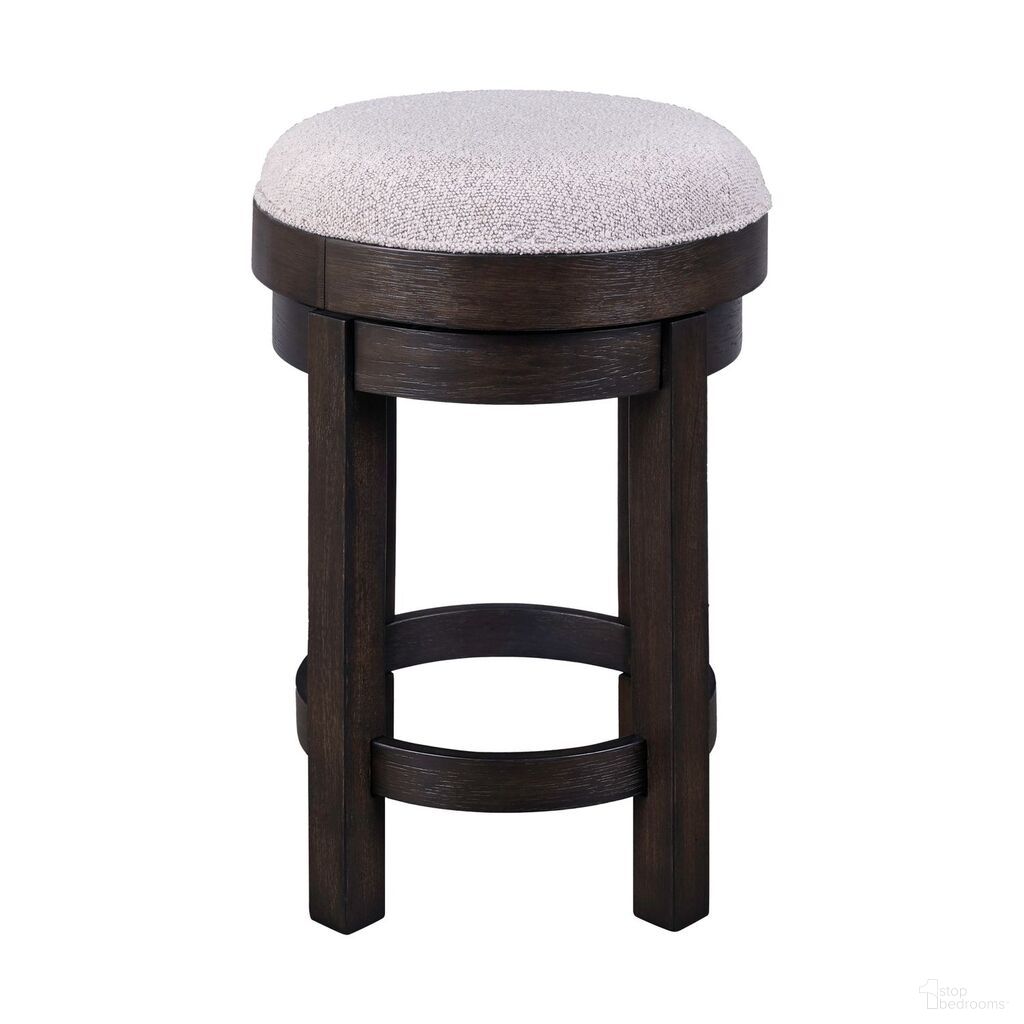The appearance of Weston Upholstered Swivel Console Stool In Peppercorn designed by Liberty in the transitional interior design. This peppercorn piece of furniture was selected by 1StopBedrooms from Weston Collection to add a touch of cosiness and style into your home. Sku: 811-OT9003. Material: Solid Rubberwood.