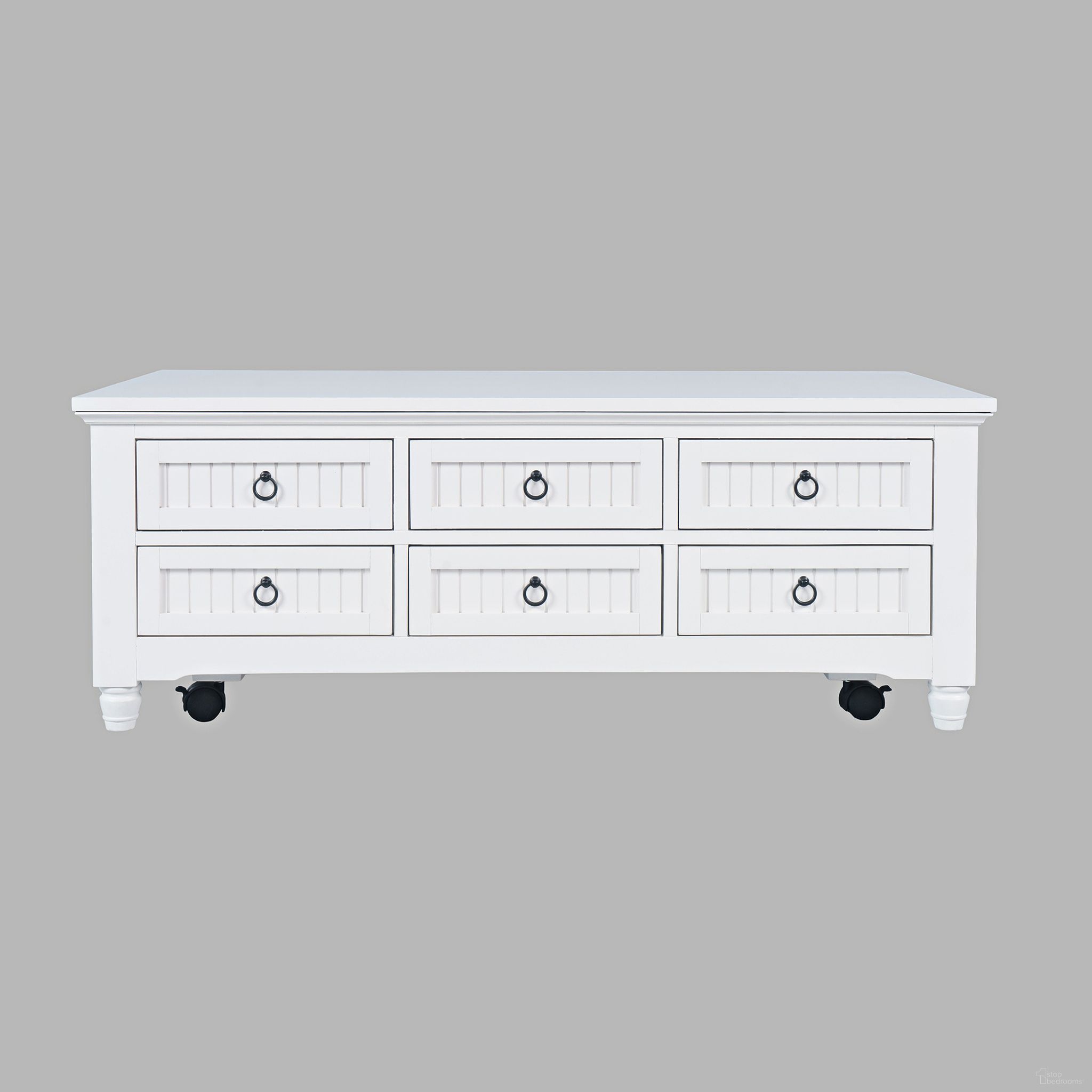 The appearance of Westport 50 Inch Lift-Top Coffee Table with Storage and Caster Wheels In White designed by Jofran in the country / farmhouse interior design. This white piece of furniture was selected by 1StopBedrooms from Westport Collection to add a touch of cosiness and style into your home. Sku: 2545-5. Material: Acacia.
