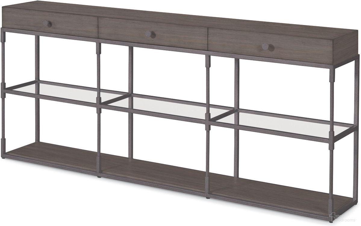 The appearance of Westport Triple Console In Mink designed by Century Furniture in the modern / contemporary interior design. This mink piece of furniture was selected by 1StopBedrooms from Curate Collection to add a touch of cosiness and style into your home. Sku: CT4031-MK. Material: Mahogany.