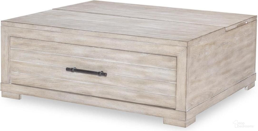 The appearance of Westwood 1 Drawer Lift Top Cocktail Table In Weathered Oak designed by Legacy Classic in the rustic / southwestern interior design. This weathered oak piece of furniture was selected by 1StopBedrooms from Westwood Collection to add a touch of cosiness and style into your home. Sku: 1732-903. Material: Solid Hardwood.