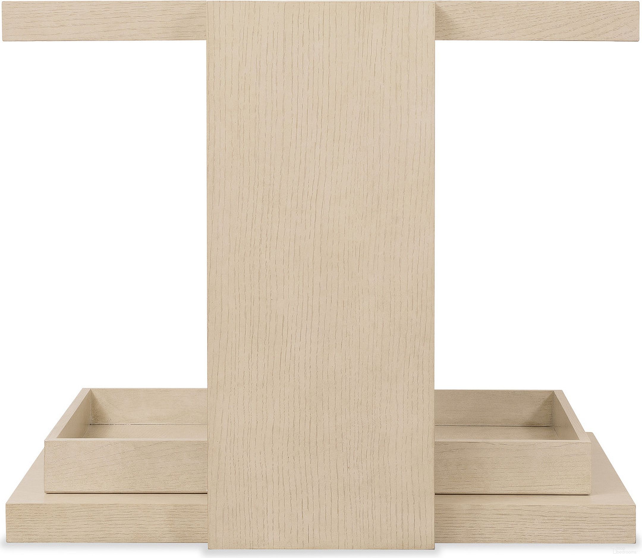 The appearance of Westwood End Table In Light Wood designed by Hooker in the modern / contemporary interior design. This light wood piece of furniture was selected by 1StopBedrooms from Westwood Collection to add a touch of cosiness and style into your home. Sku: 6133-80113-80. Material: Oak Veneer.