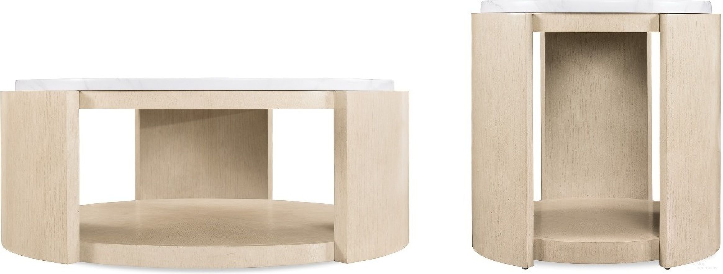 The appearance of Westwood Round Occasional Table Set In Light Wood and White designed by Hooker in the modern / contemporary interior design. This light wood/white piece of furniture was selected by 1StopBedrooms from Westwood Collection to add a touch of cosiness and style into your home. Sku: 6133-80111-80;6133-80116-80. Material: Glass Fiber Reinforced Concrete.