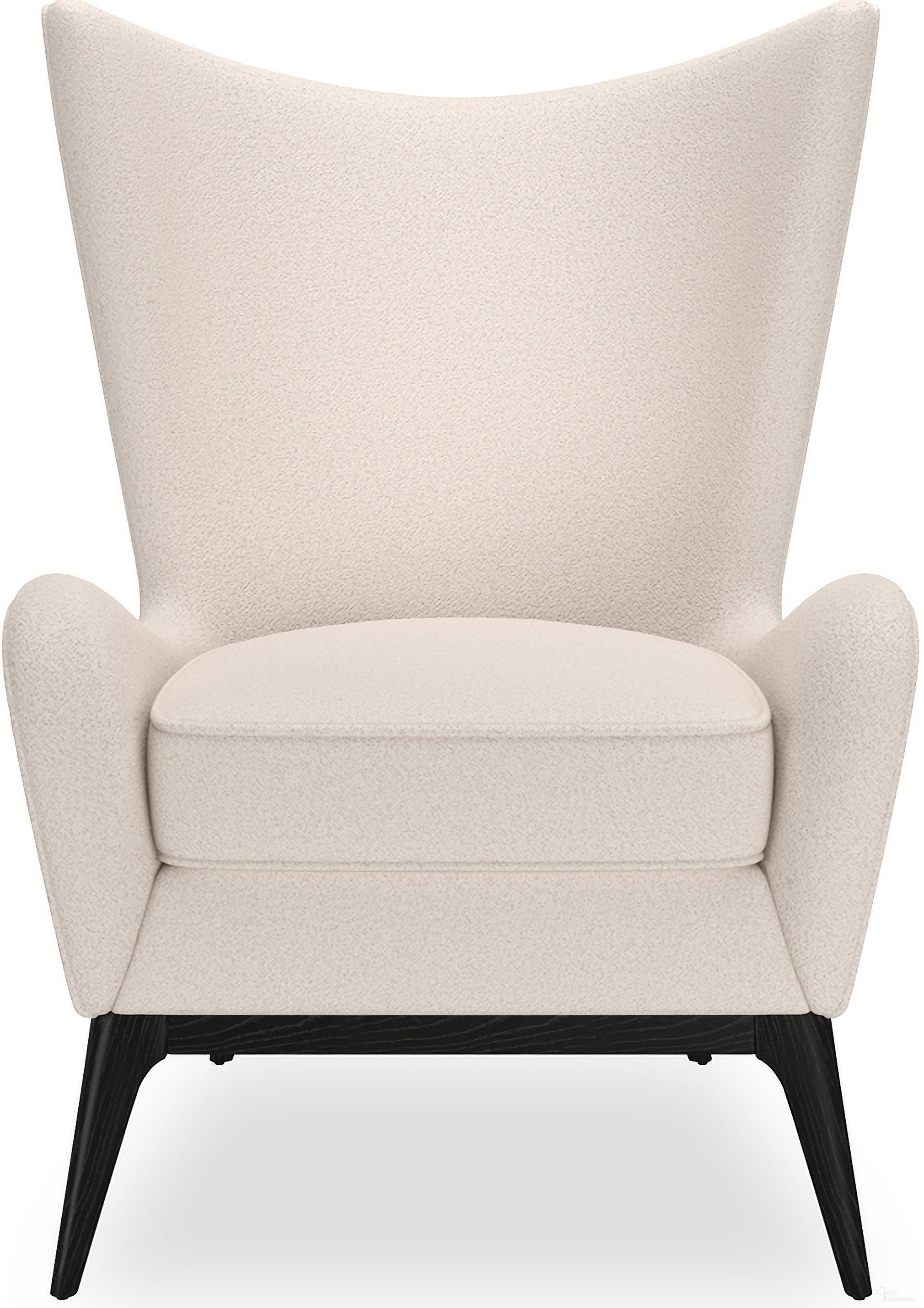 The appearance of Whats New Pussycat Accent Chair In Cream designed by Caracole in the modern / contemporary interior design. This cream piece of furniture  was selected by 1StopBedrooms from Whats New Pussycat Collection to add a touch of cosiness and style into your home. Sku: UPH-424-131-A. Material: Birch.