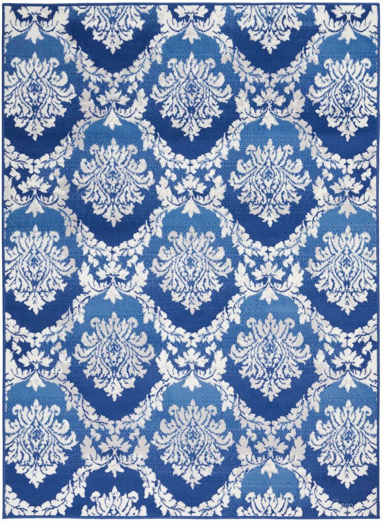 Whimsicle 4' x 6' Farmhouse Indoor Rug In Blue