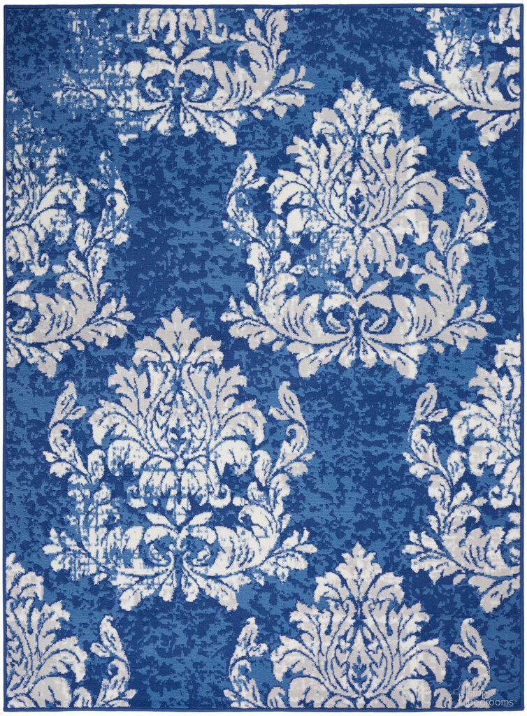 Whimsicle 4' x 6' Indoor Rug In Navy and Ivory
