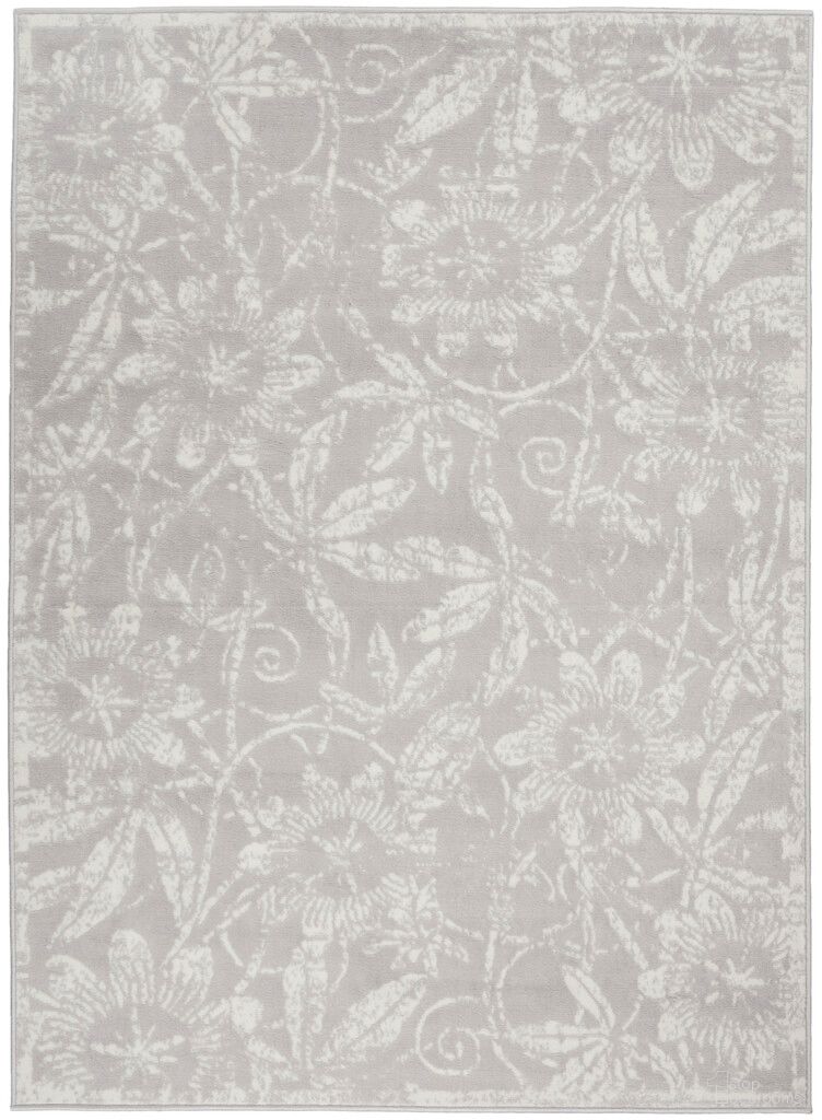 Whimsicle 5' x 7' Farmhouse Indoor Rug In Grey