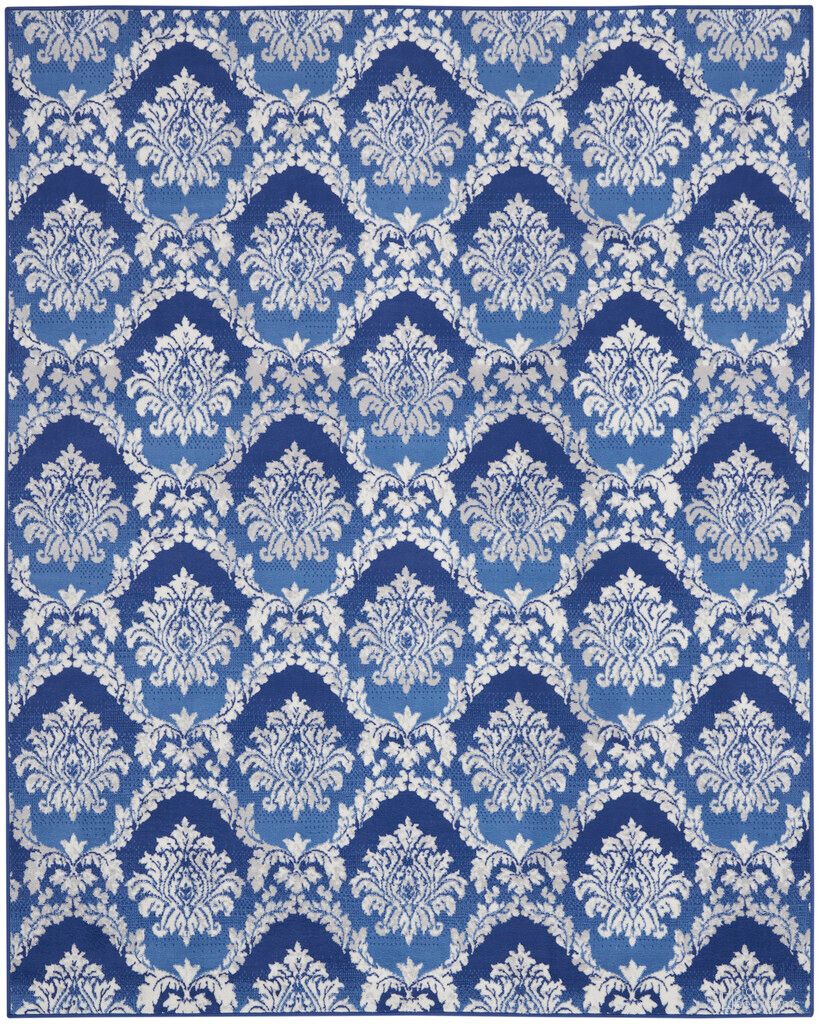 Whimsicle 7' x 10' Farmhouse Indoor Rug In Blue