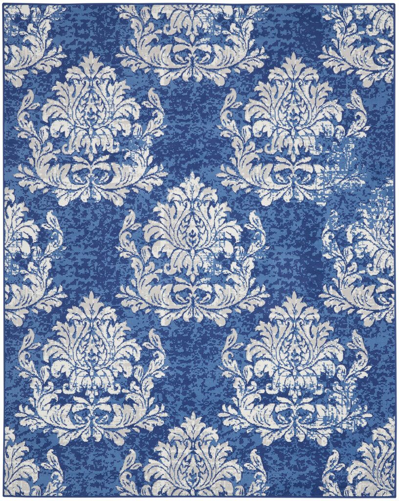 Whimsicle 7' x 10' Indoor Rug In Navy and Ivory