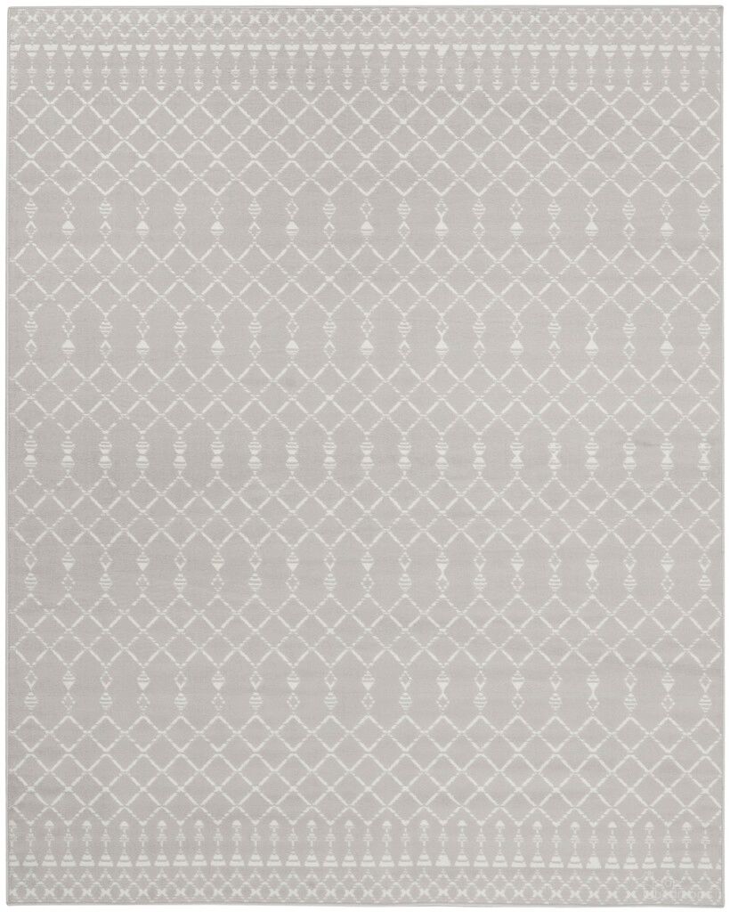 Whimsicle 8'4" x 11'6" Bohemian Indoor Rug In Grey