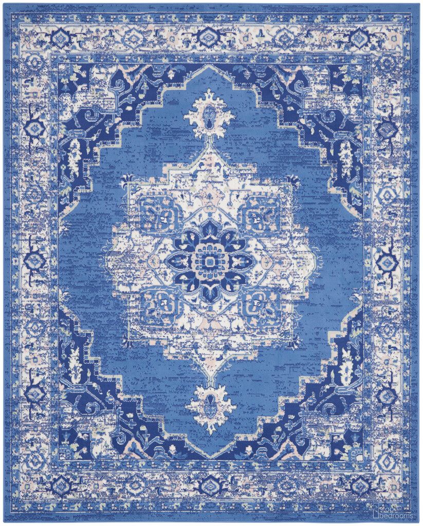 Whimsicle 8' x 10' Farmhouse Indoor Rug In Navy