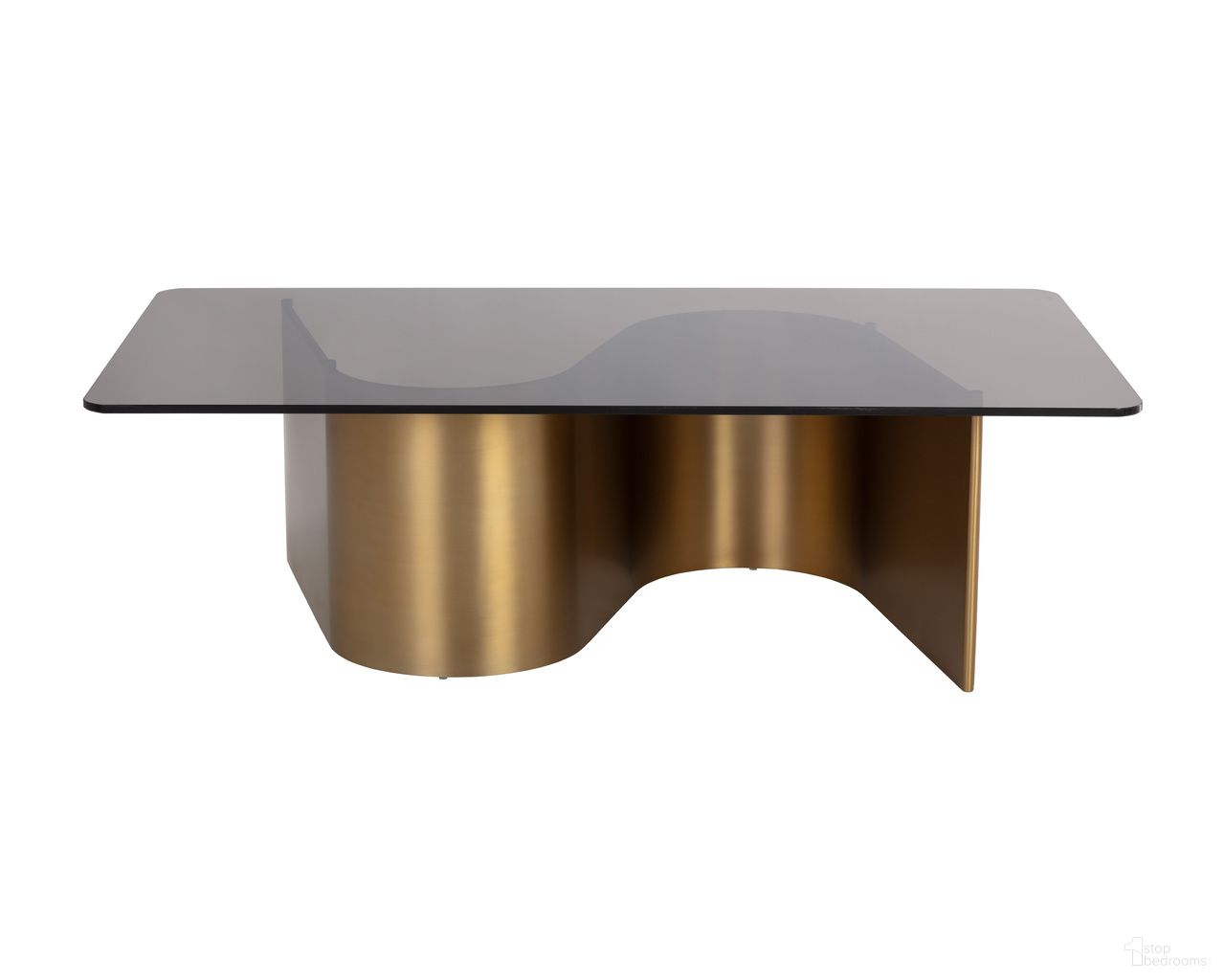 Whisper Coffee Table In Brown and Gold