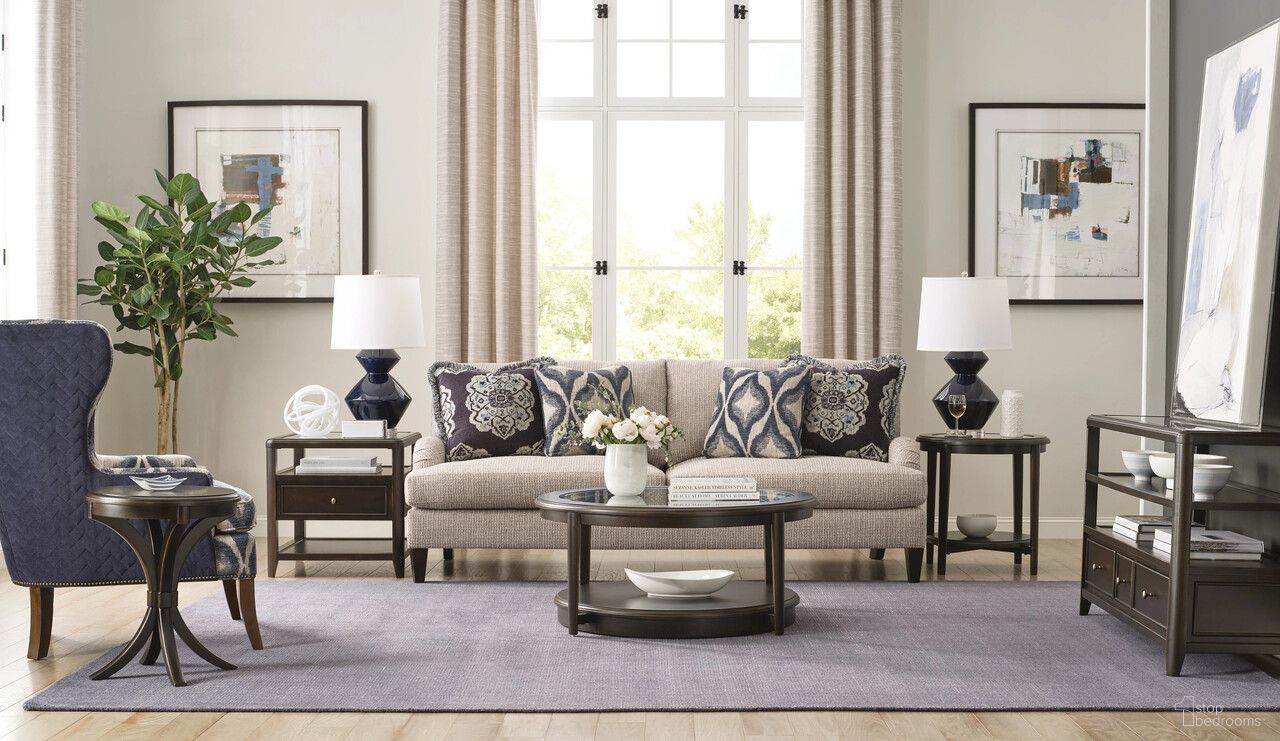Whitaker Occasional Table Set In Black Denim